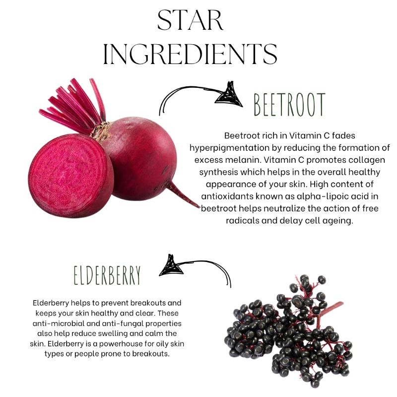 Beetroot Bright Glow Gel Face Mask