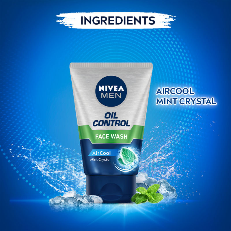 MEN Face Wash for Oily Skin, Oil Control for 12hr Oil Control with 10x Vitamin C Effect