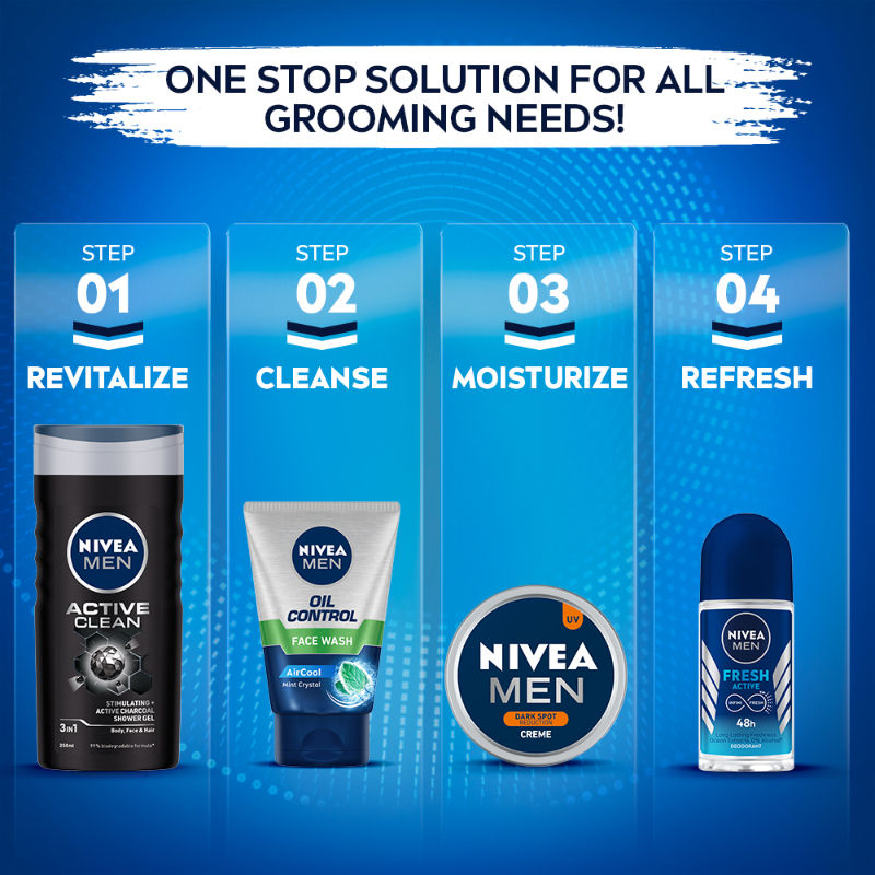 MEN Face Wash for Oily Skin, Oil Control for 12hr Oil Control with 10x Vitamin C Effect