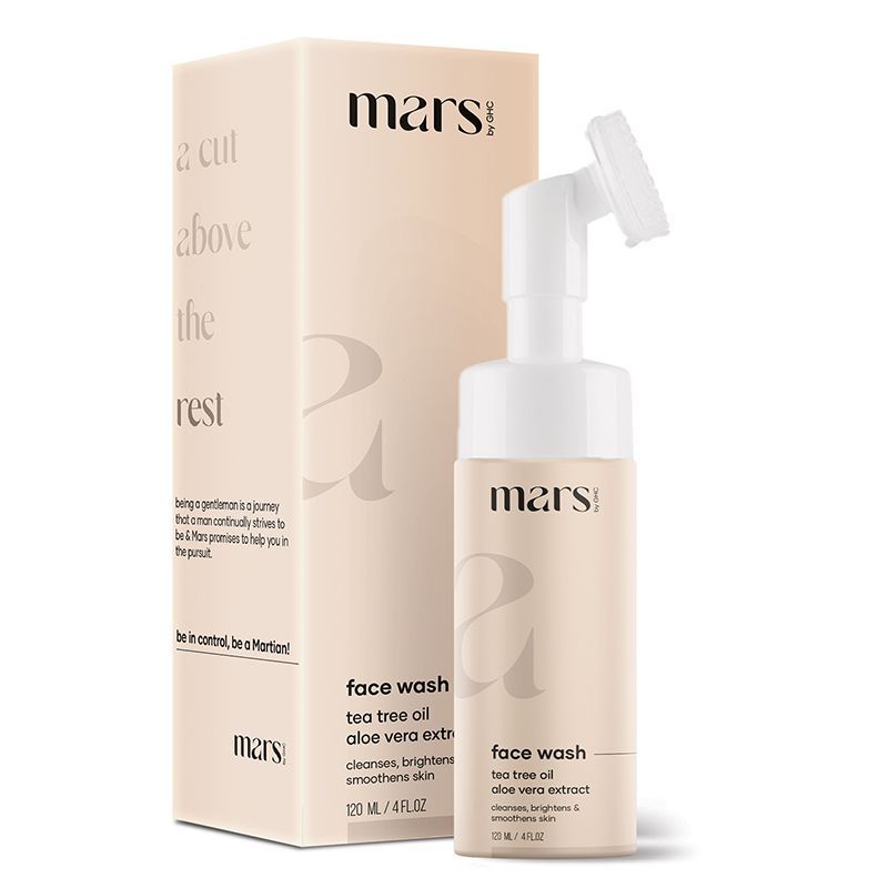 Tea Tree Foaming Face Wash with Built-in Brush For Oil & Acne Control