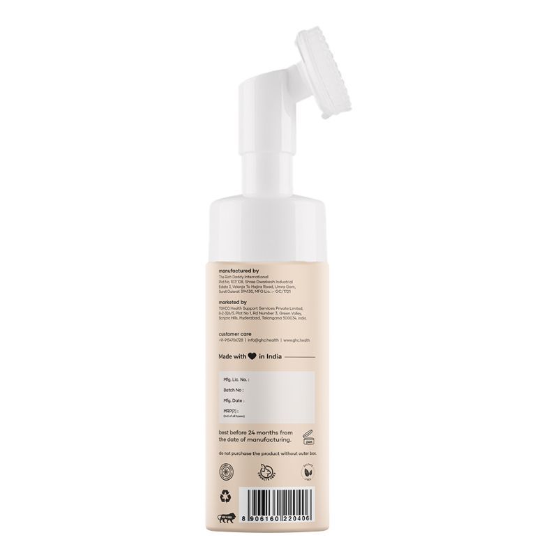Tea Tree Foaming Face Wash with Built-in Brush For Oil & Acne Control