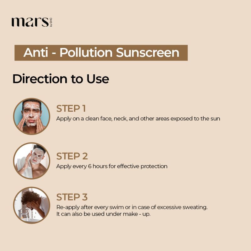 SPF 50++ Sunscreen to Fight UVA & UVB rays and Pollution