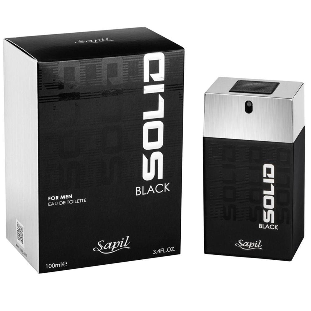 Solid Black Eau De Toilette For Men