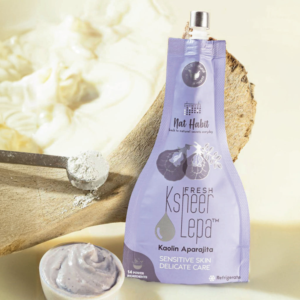 Kaolin Aparajita Ksheer Lepa, Face Mask for Sensitive Skin Delicate Care, Ayurvedic Pack