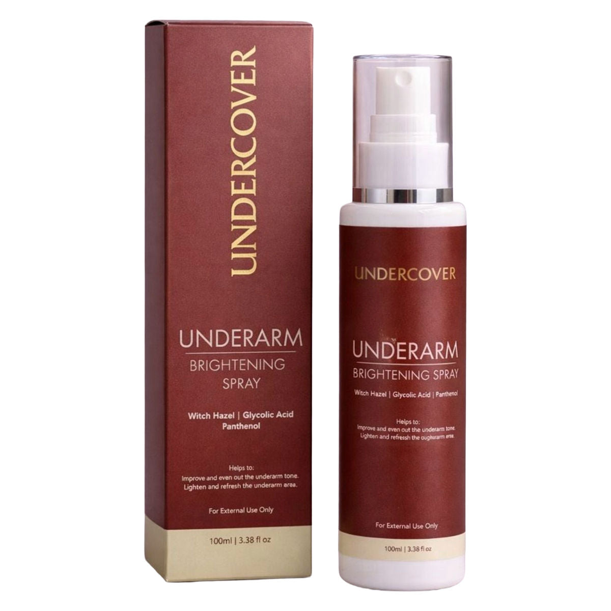 Underarm Brightening Spray With Witch Hazel, Glycolic Acid & Panthenol