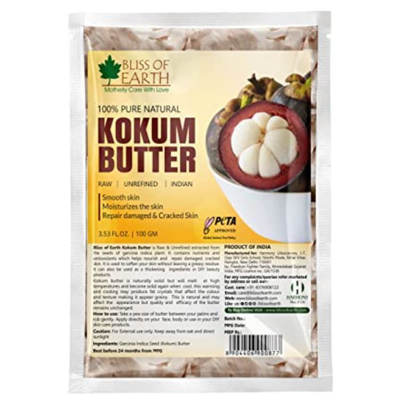 100% Pure Natural Kokum Butter Refill Pack - Raw & Unrefined - 100 g