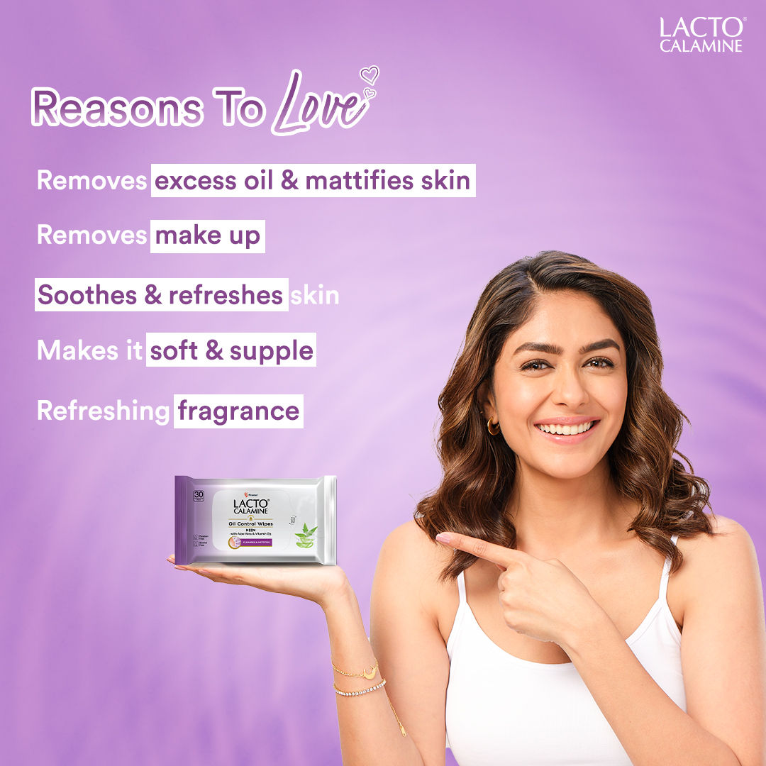 Oil Control Face Wipes, Makeup Remover Wipes With Neem & Aloe 30 Usable Wipes