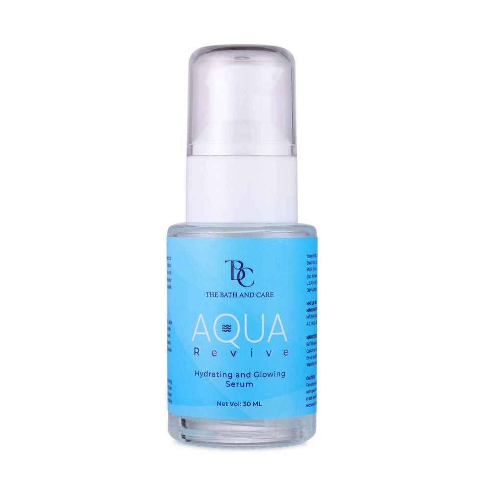 The Bath And Care Aqua Revive Serum, Deep Hydration & Glow - Lightweight & Non-Greasy