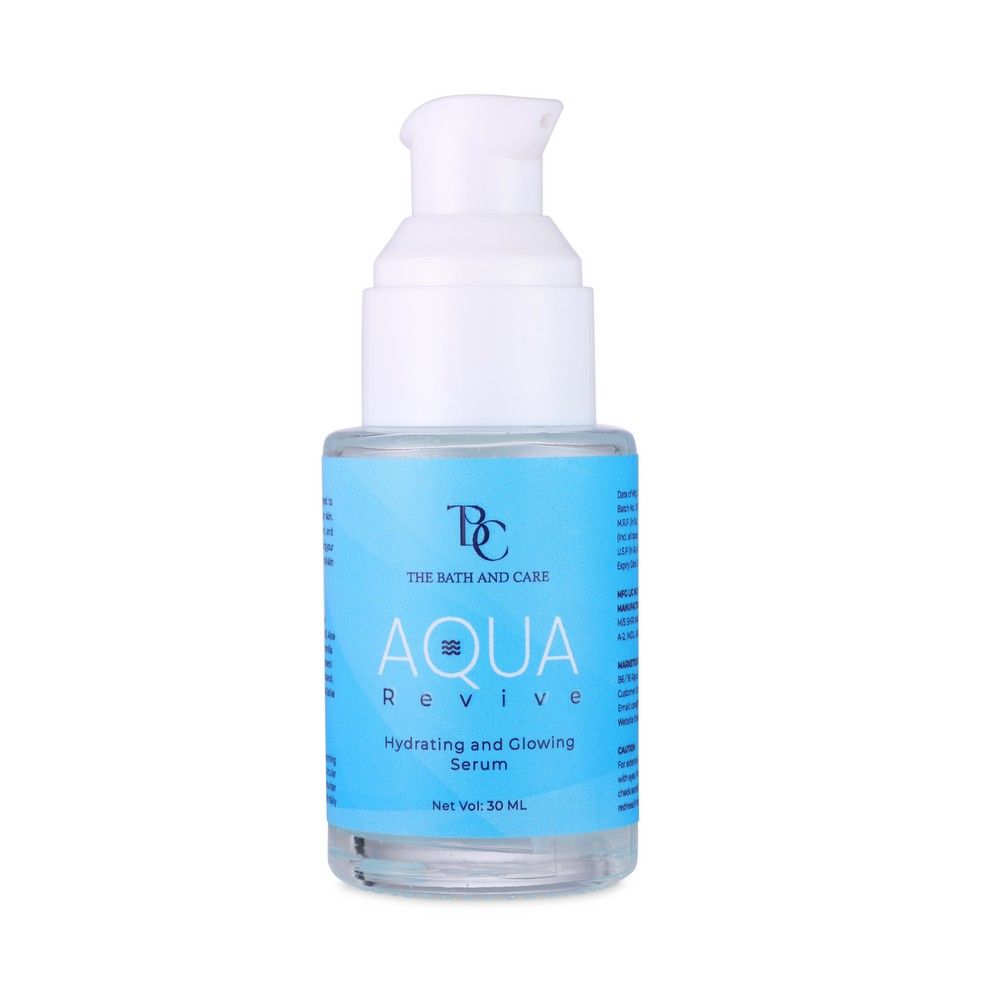 The Bath And Care Aqua Revive Serum, Deep Hydration & Glow - Lightweight & Non-Greasy