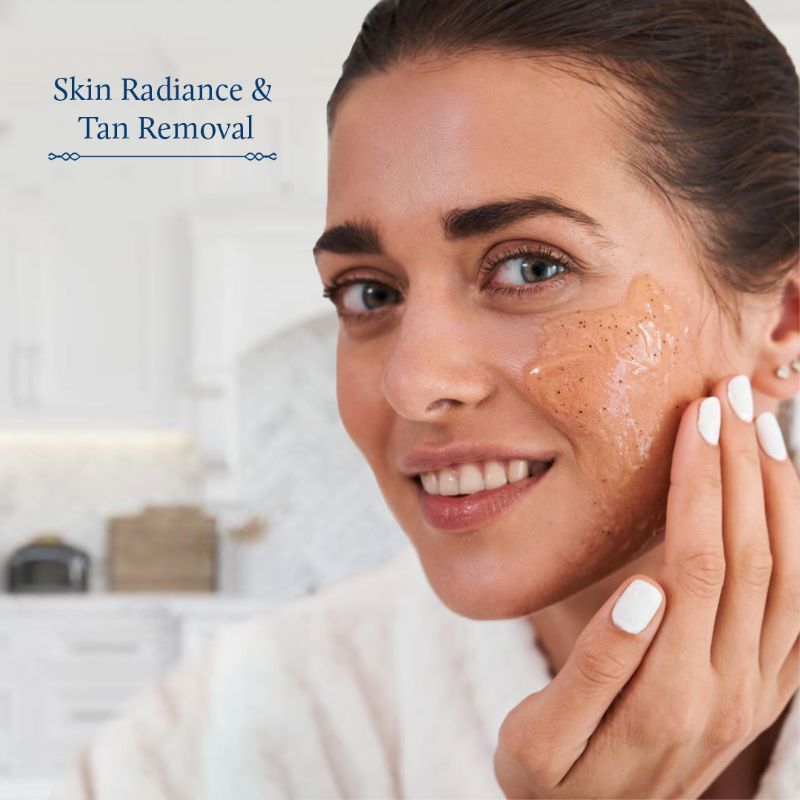 Almond Oil And Walnut Gel Face Scrub For Glowing Skin
