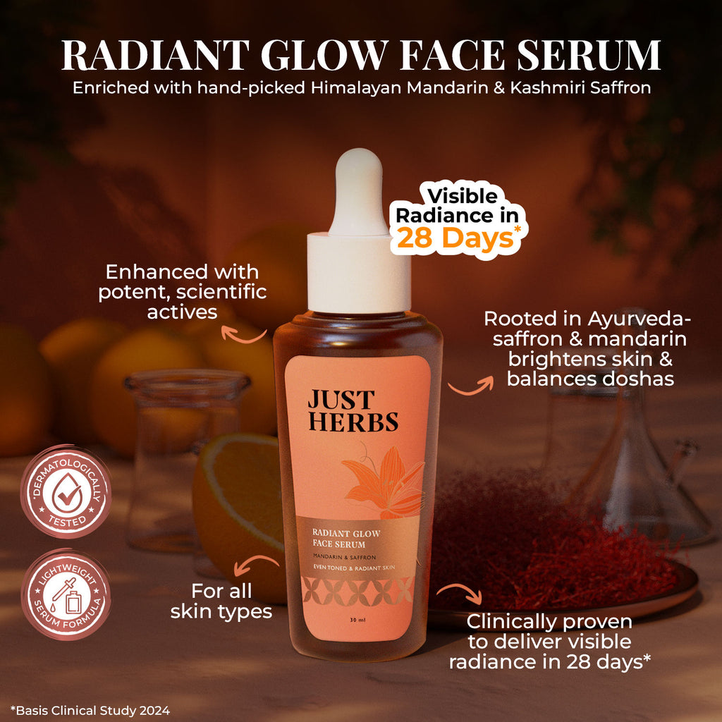 Radiant Glow Face Serum - Mandarin and Saffron