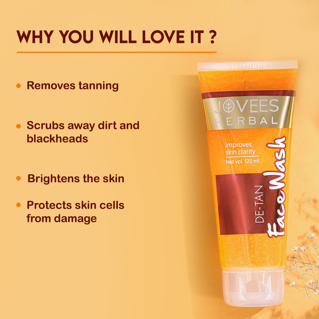 Herbal Detan Facewash For Glowing, Brightening And Even Toned Skin
