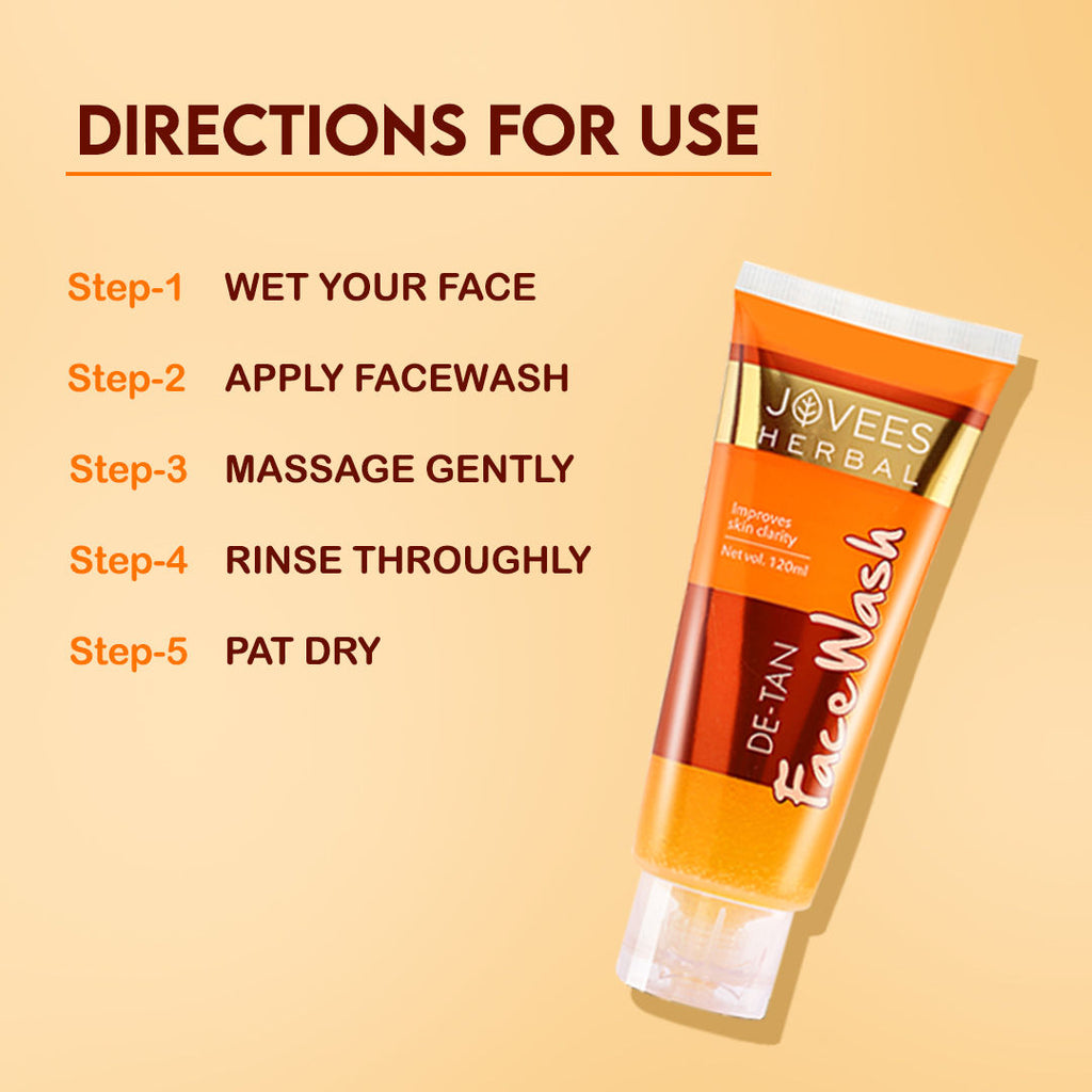 Herbal Detan Facewash For Glowing, Brightening And Even Toned Skin