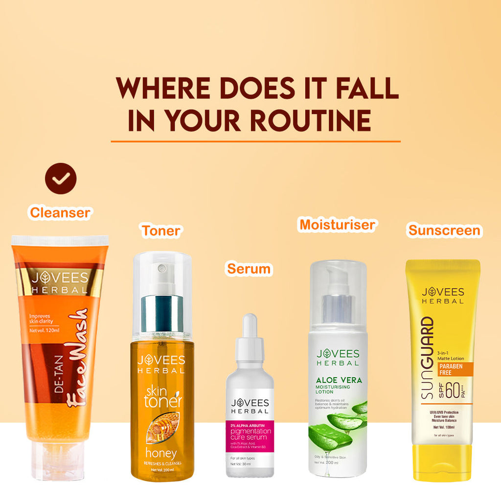 Herbal Detan Facewash For Glowing, Brightening And Even Toned Skin