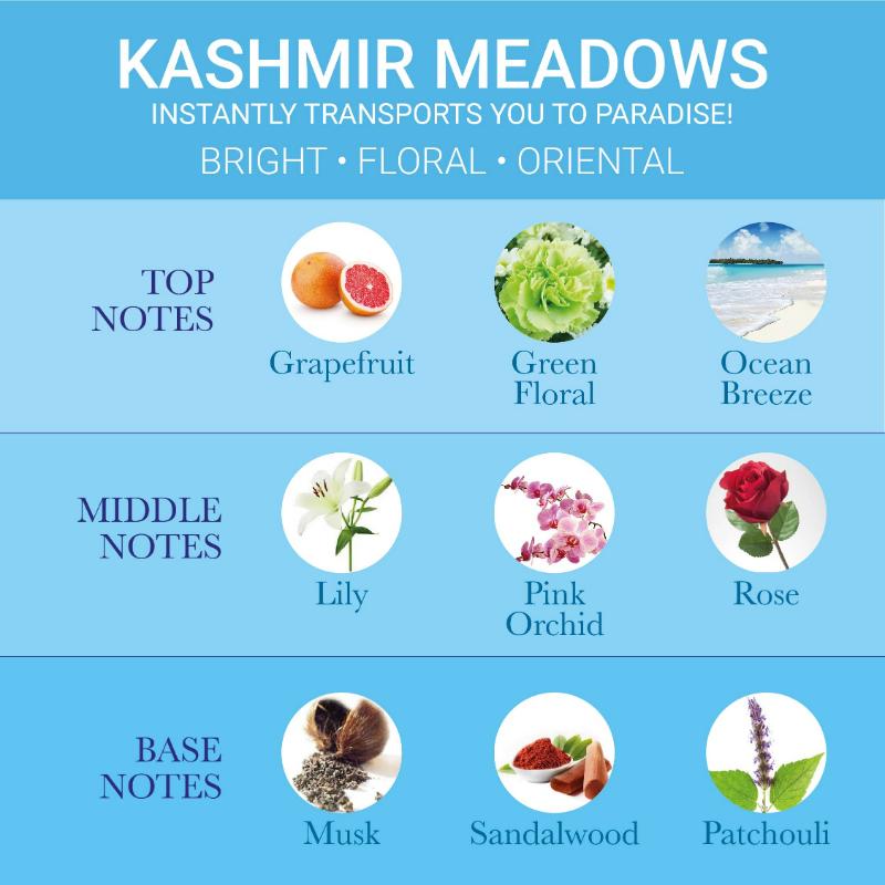 Eau De Perfume - Kashmir Meadows, Long Lasting Floral & Oriental Fragrance for Women
