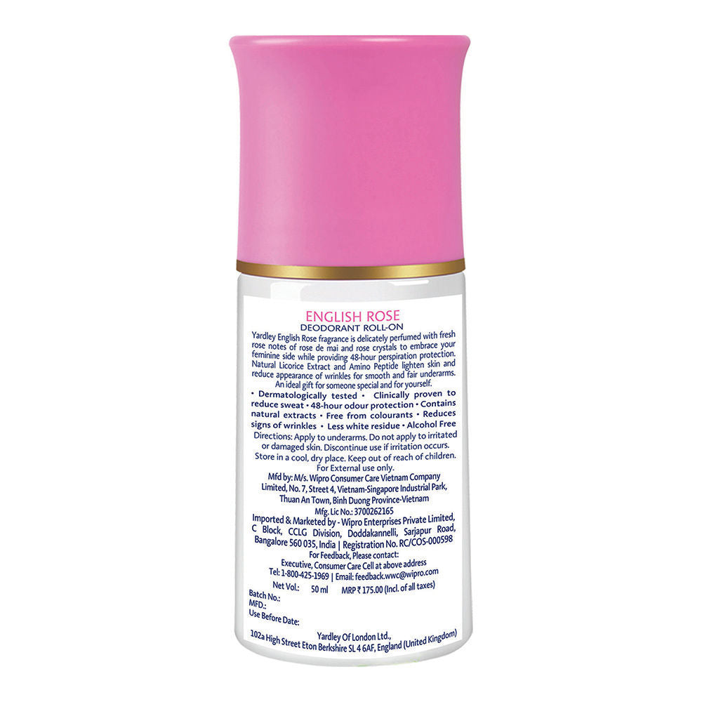 Yardley English Rose Deodorant Roll-on