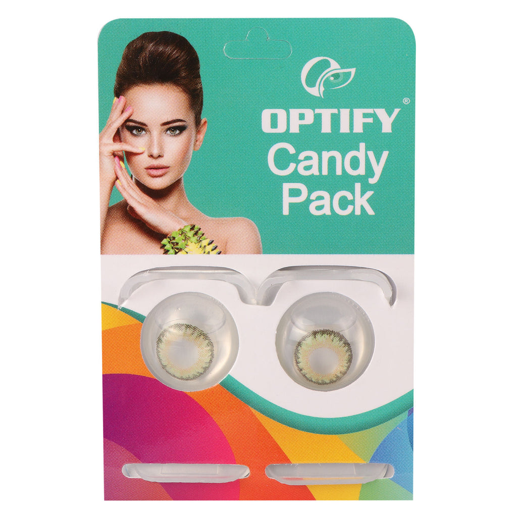 Candy Pack Colored Contact Lenses Zero Power - Green