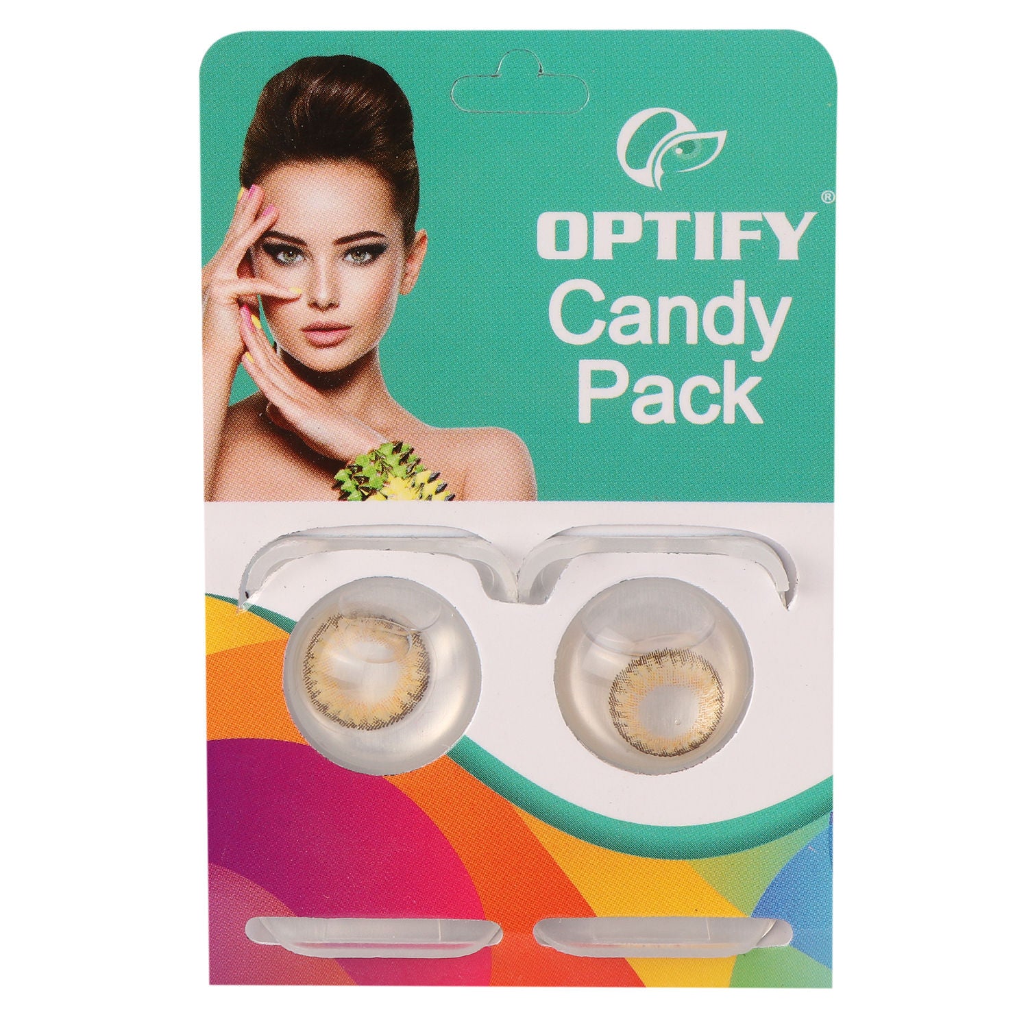 Candy Pack Colored Contact Lenses Zero Power - Pure Hazel