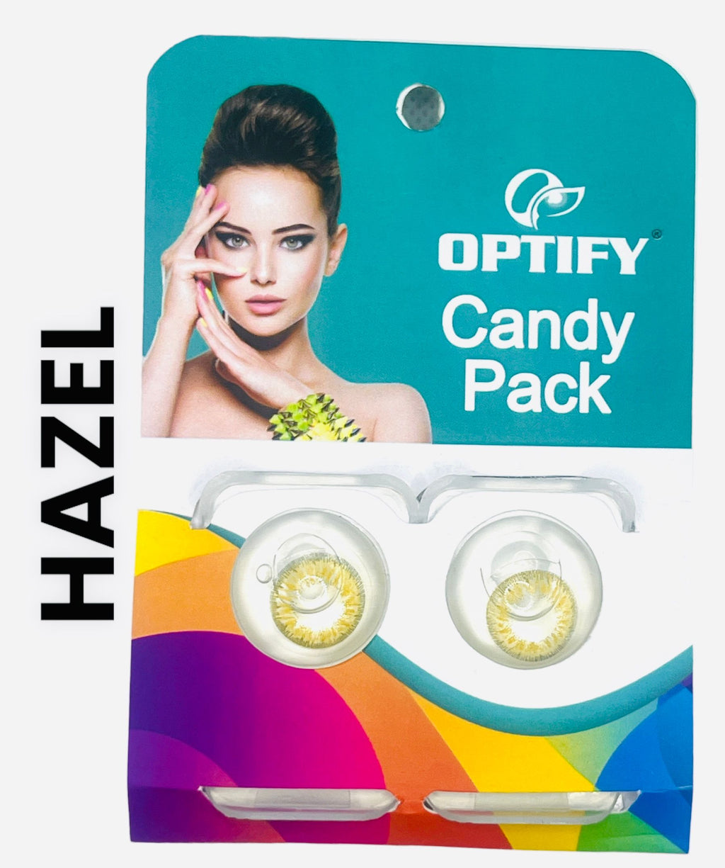 Candy Pack Colored Contact Lenses Zero Power - Hazel