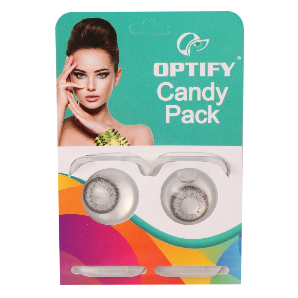 Candy Pack Colored Contact Lenses Zero Power - Dark Grey
