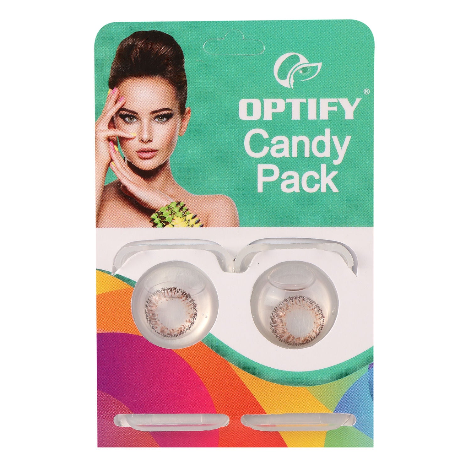 Candy Pack Colored Contact Lenses Zero Power - Dark Brown