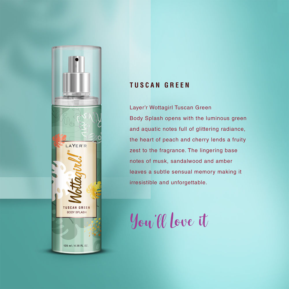 Wottagirl! Tuscan Green Body Splash For Her