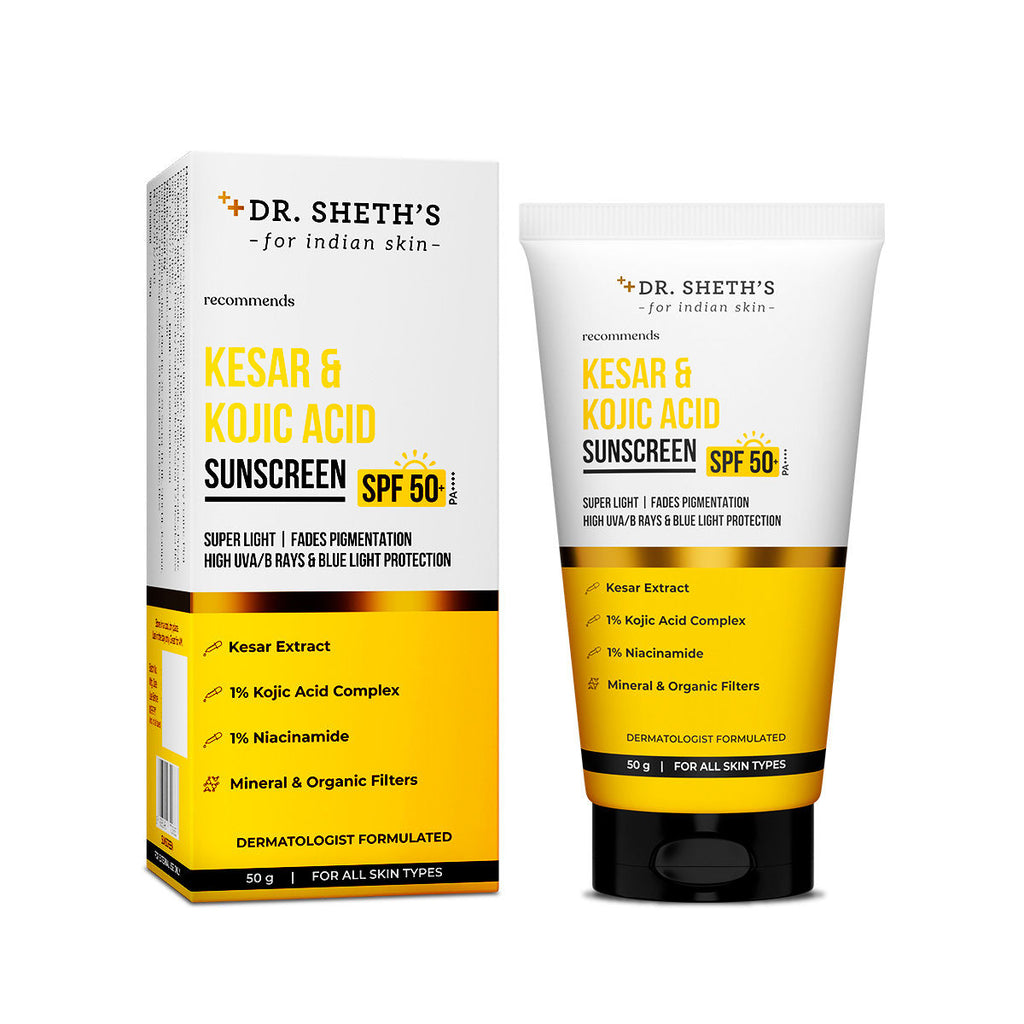 Kesar & Kojic Sunscreen SPF 50+ PA++++ In-Vivo Tested for Pigmentation-Free Skin(50g)