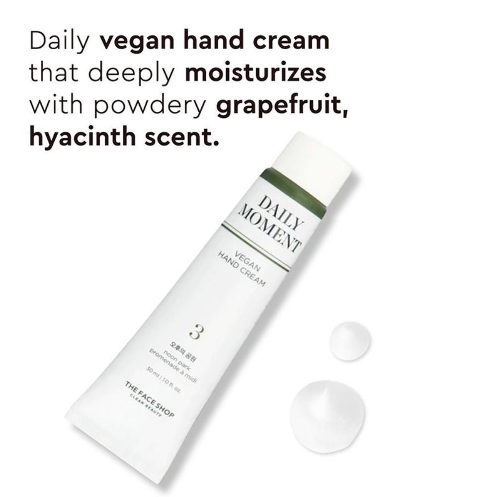 Non-Greasy Korean Vegan Hand Cream - Noon Park With Hyaluronic Acid