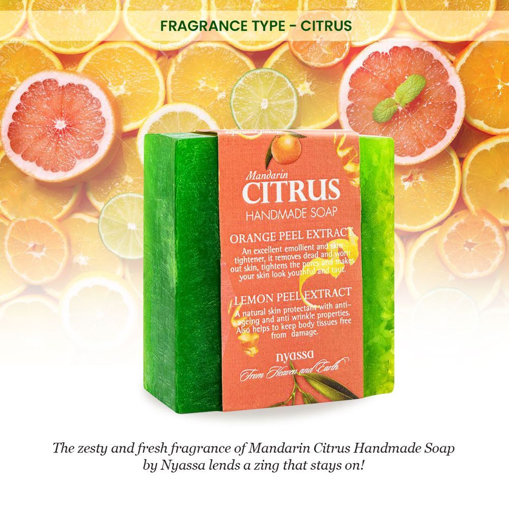 Mandarin Citrus Soap | Orange & Lemon Extracts | Smooth Skin | All Skin Types | 150g