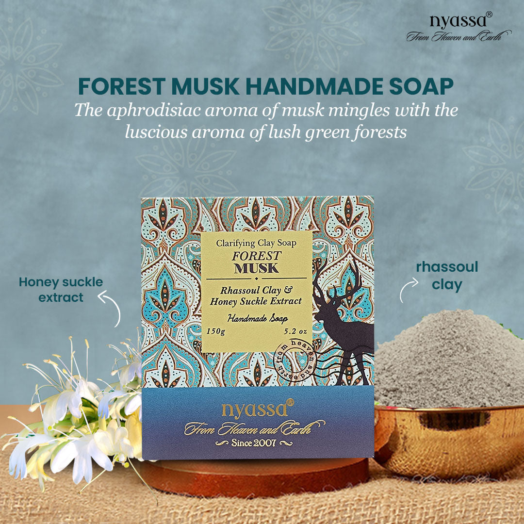 Forest Musk Soap | Honeysuckle & Almond Oil | Musky Fragrance | All Skin Types | 150g