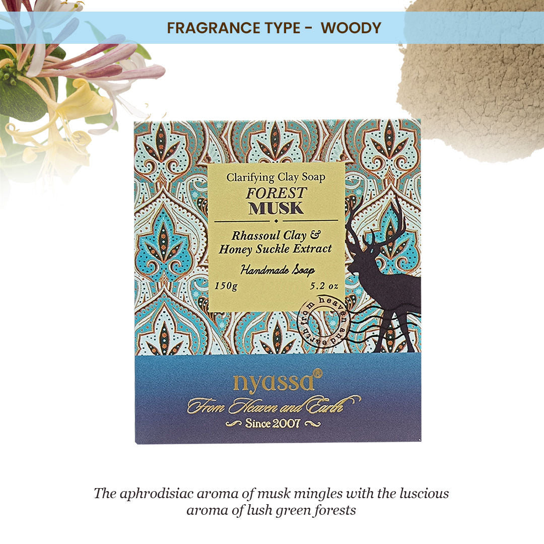Forest Musk Soap | Honeysuckle & Almond Oil | Musky Fragrance | All Skin Types | 150g