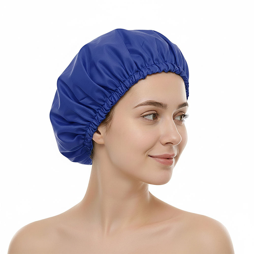 Eco Friendly Reusable Shower Cap - Blue
