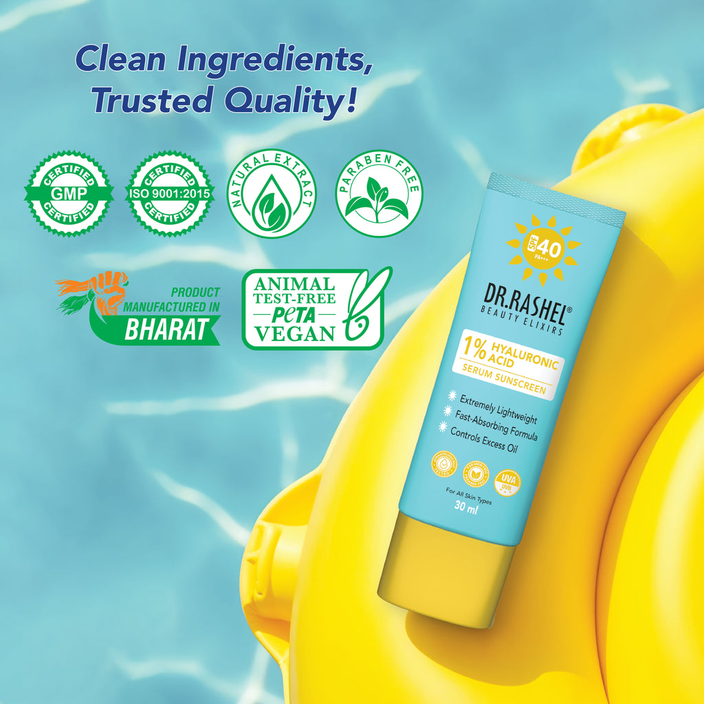 SPF 40 Serum Sunscreen With 1 Percent Hyaluronic Acid