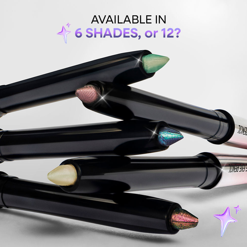 Nykaa Stardust Holographic Long Lasting Waterproof Smudgeproof Chrome Pencil Eyeliner
