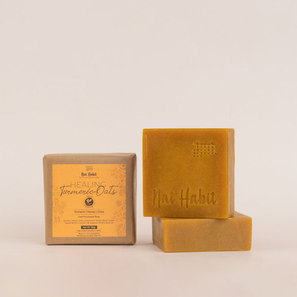 Fresh Detox Charcoal & Healing Turmeric Oats Soaps