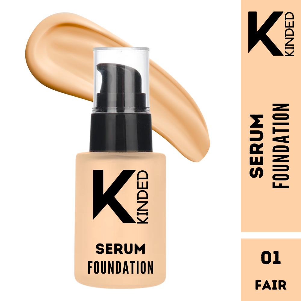 Serum Foundation Makeup With Avocado Oil Vitamin E Goodness - 01 Fair