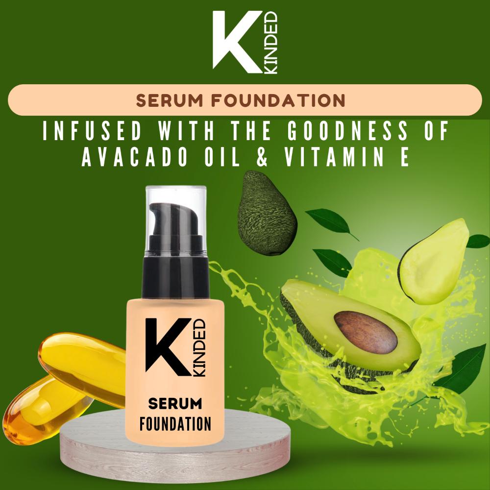 Serum Foundation Makeup With Avocado Oil Vitamin E Goodness