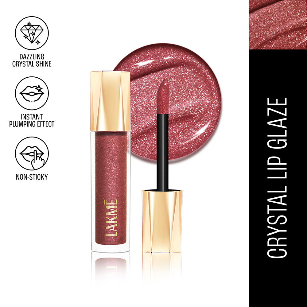 Glitterati Lip Glaze, High Shine Plumper Lip Gloss Oil with Collagen