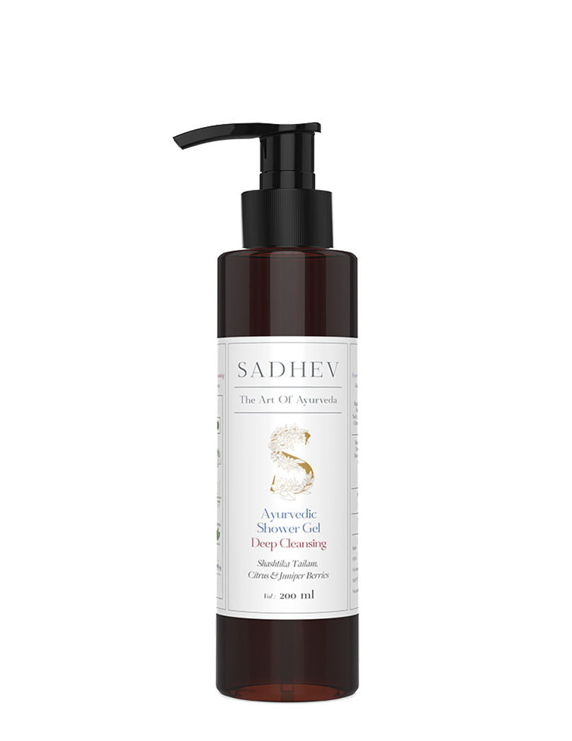 Ayurvedic Shashtika Tailam, Citrus & Juniper Berries Deep Cleansing Shower Gel