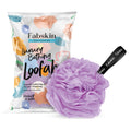 Luxury Bathing Round Loofah Bath Sponge - Purple