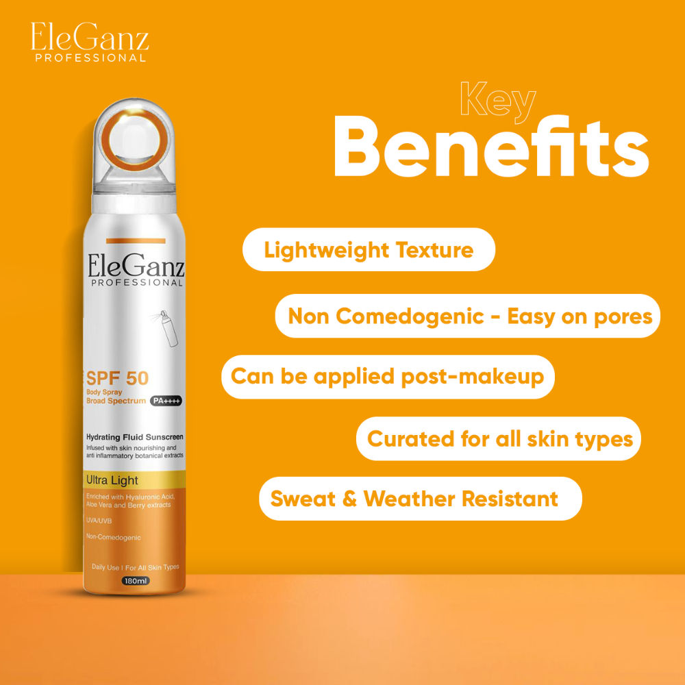 Hydrating Sunscreen Spray SPF 50 PA++++ With Hyaluronic Acid, Aloe Vera Extract