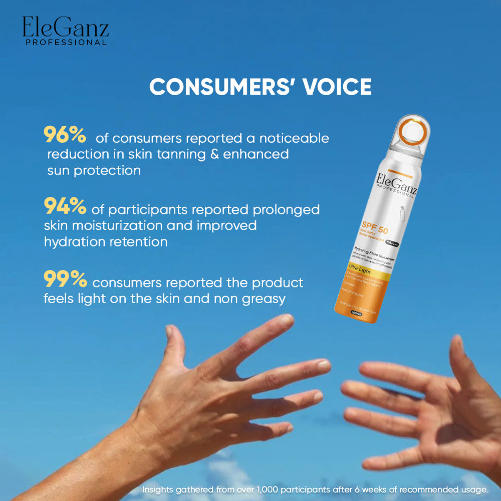 Hydrating Sunscreen Spray SPF 50 PA++++ With Hyaluronic Acid, Aloe Vera Extract