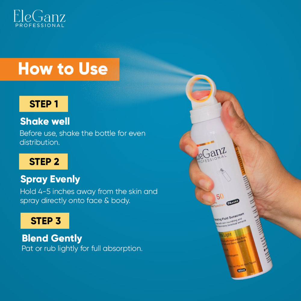 Hydrating Sunscreen Spray SPF 50 PA++++ With Hyaluronic Acid, Aloe Vera Extract