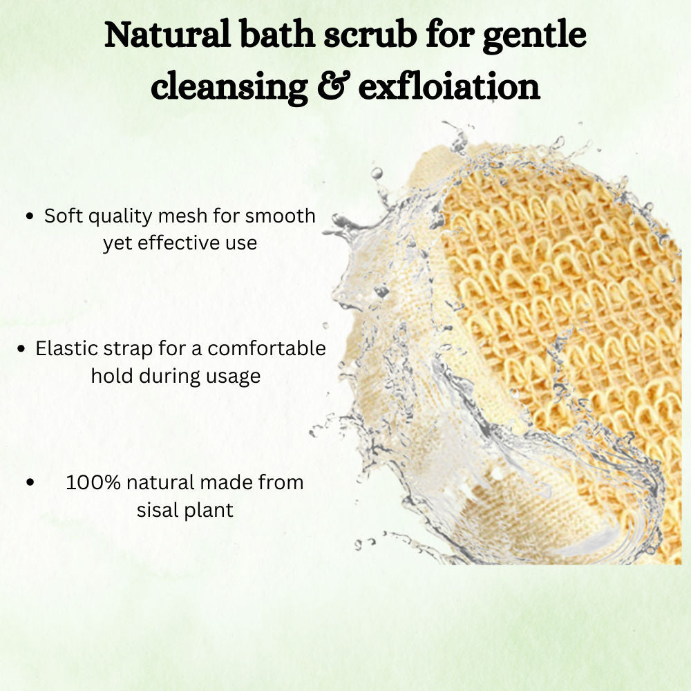 Exfoliating Bath Loofah Pad Gentle Body Scrubber For Men & Women