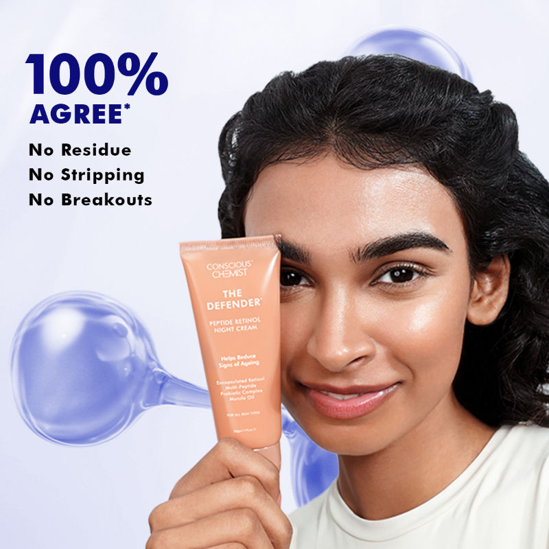 The Defender Multi Peptide Retinol Anti Aging Night Gel Cream