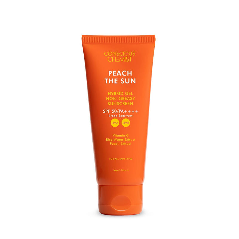 Peach Sunscreen SPF 50 PA++++ With Vitamin C And Rice Water Extract