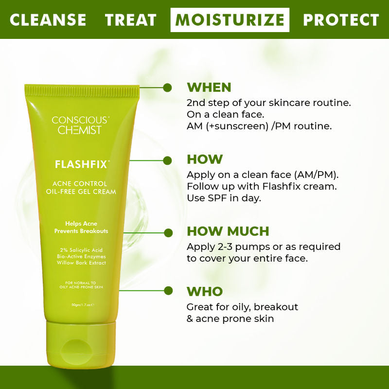 Flashfix Acne Spot Corrector Face Cream With 2% Salicylic Acid & Bio-Actives