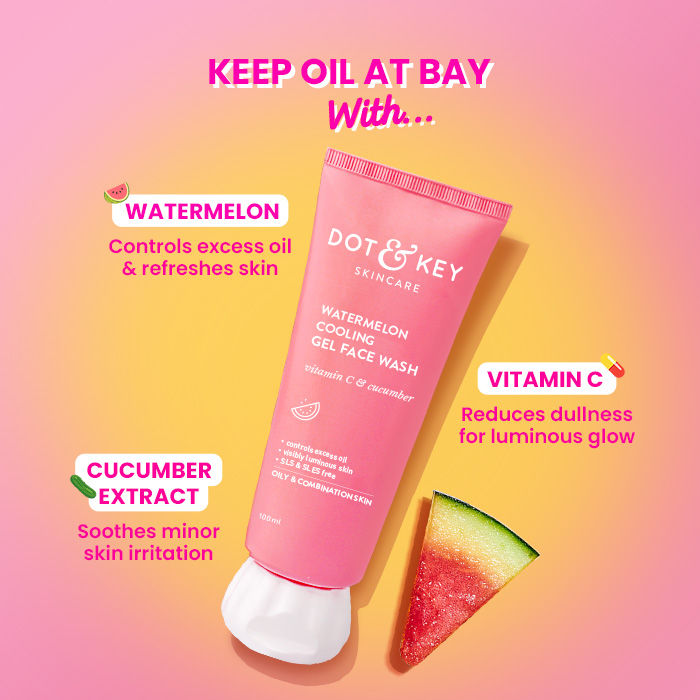 Watermelon & Vitamin C SuperGlow Gel Face Wash For Glowing Skin & Spots Reduction