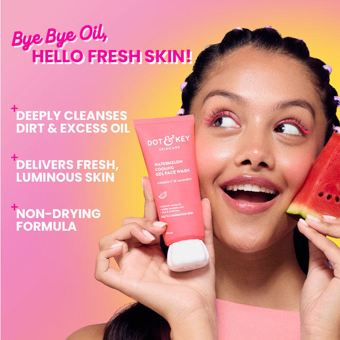 Watermelon & Vitamin C SuperGlow Gel Face Wash For Glowing Skin & Spots Reduction