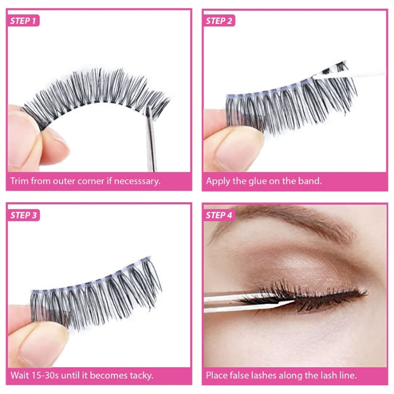 3D Effect Long and Natural Look False Eyelashes - 15